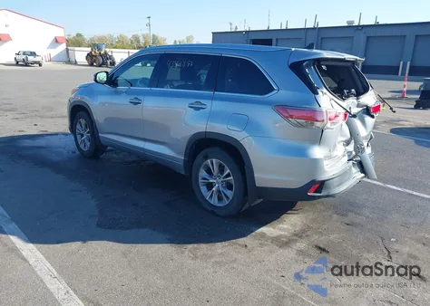 2014 Toyota Highlander Xle V6 from USA, damaged, VIN 5TDJKRFH1ES057439